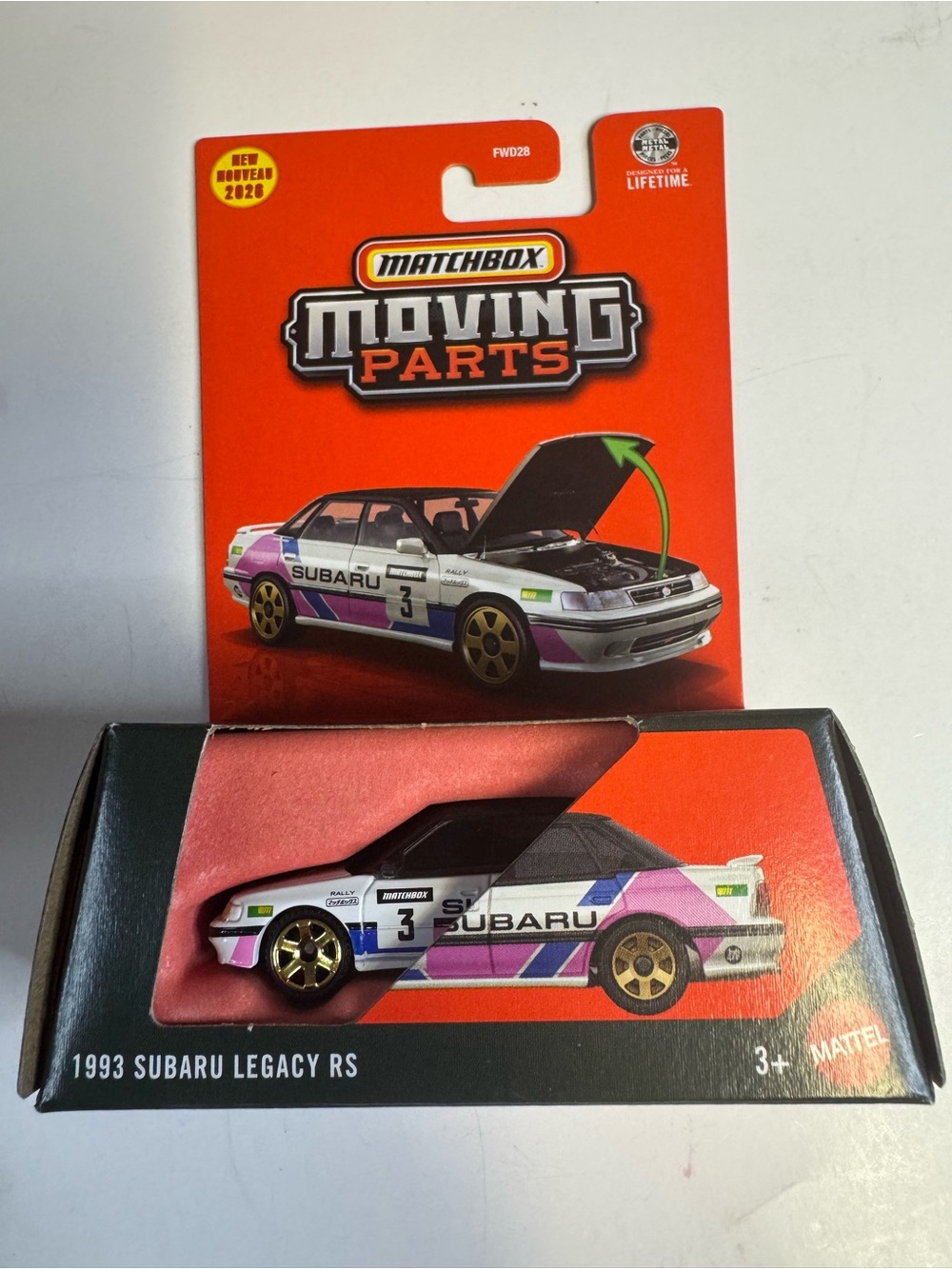 Matchbox Moving Parts 1993 SUBARU LEGACY RS